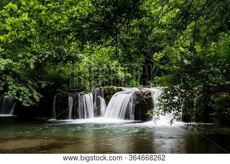 Waterfalls Of Monte Gelato In The  Valle Del Treja Near Mazzano Romano, Lazio, Italy