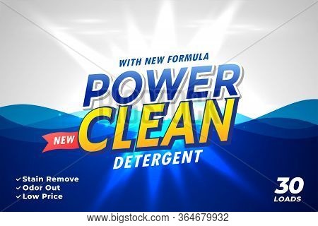 Packaging Template For Laundry Detergent  Washing Powder