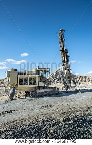 Drilling Rock In The Works Of Creating A Road