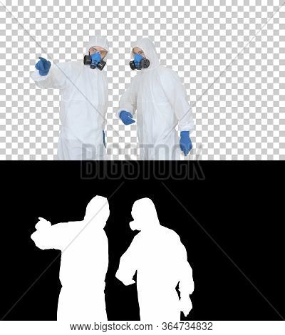 Disinfection Team Is Called To Help, Alpha Channel