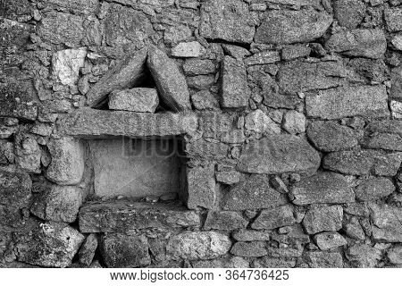 Niche In An Old Wall In Almeida.
