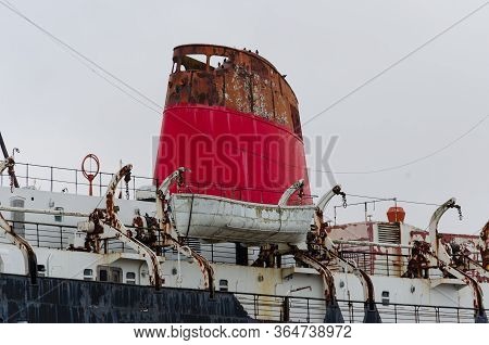 Llanerch-y-mor, Uk : Jul 31, 2019: Passenger Ferry Steam Ship, Tss Duke Of Lancaster Operated From 1