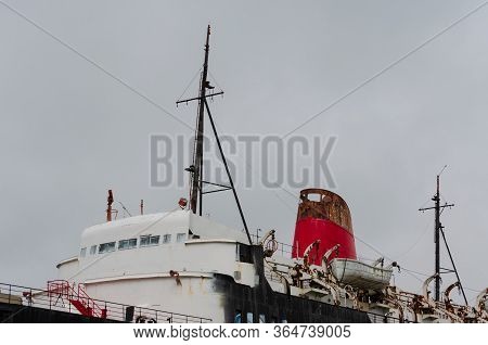 Llanerch-y-mor, Uk : Jul 31, 2019: Passenger Ferry Steam Ship, Tss Duke Of Lancaster Operated From 1