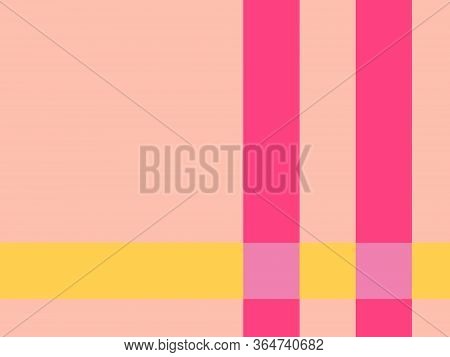 Bright Colorful Coral Background With Pink And Yellow Lines Of The Same Thickness.coral Background W