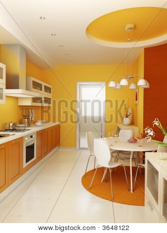 moderne Küche Interieur
