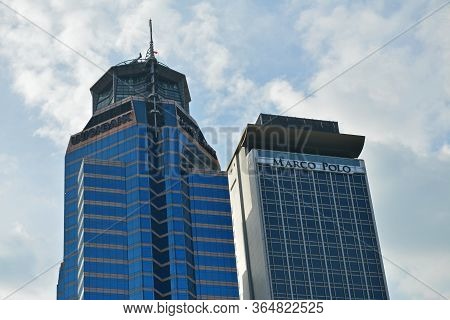 Pasig, Ph - Nov 17 - Unionbank And Marco Polo Building Facades On November 17, 2018 In Pasig, Philip