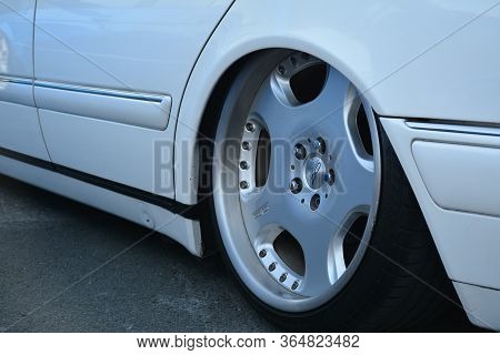 Pasig, Ph - Nov 17 - Mercedes Benz E230 At Vapin Wheels Car Show On November 17, 2018 In Pasig, Phil