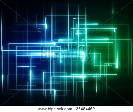 Baggrund af flere geometriske lys