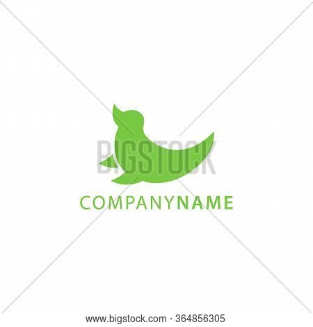 Green Color Silhouette Of Sea Lion