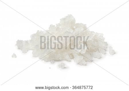 Heap of organic probiotic water kefir grains isolated on white background 