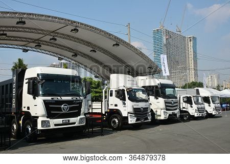 Pasay, Ph - Oct 27 - Foton Gtl Trucks At Philippine International Motor Show On October 27, 2018 In 