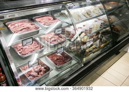 Fully Stocked Butchery And Deli Section At Local Pick N Pay Grocery Store