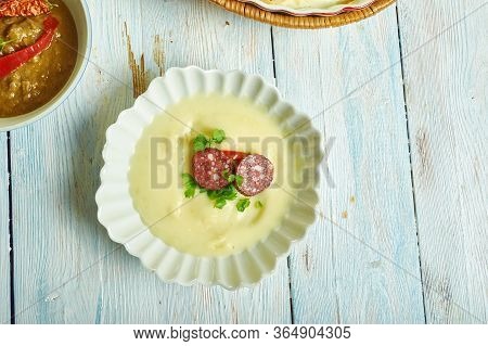 Potage Dubarry With Crisp Chorizo