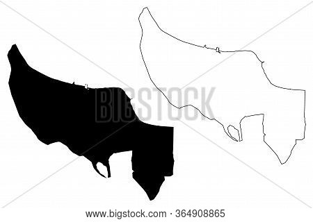 Sumqayit City (republic Of Azerbaijan) Map Vector Illustration, Scribble Sketch City Of Sumgait Or S