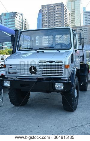 Pasig, Ph - May 18 - Mercedes Benz Unimog Truck At 1st U Trip Rebuilt Truck Show On May 18, 2019 In 