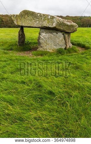 Presaddfed Burial Chamber In Anglesey, North Wales.