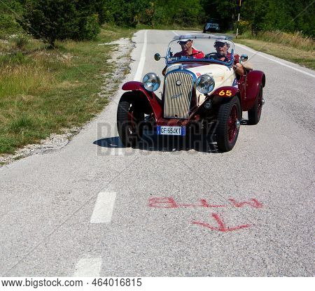 Fiat 514 Spyder Sport Viotti 1931 On An Old Racing Car In Rally Mille Miglia 2022