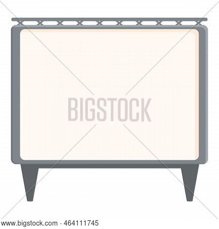 Cinema Screen Icon Cartoon Vector. Movie Car. Air Show