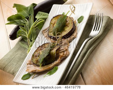 saltimbocca patlıcan ile