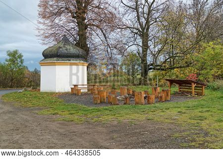 Field Chappel In Czech Republic Countryside