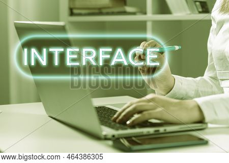 Text Showing Inspiration Interface. Conceptual Photo Point Of Meeting And Communicating Between Two 