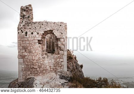 Ruins Of The Castle Of Portilla, Zanbrana, Araba - Alava, Basque Country.