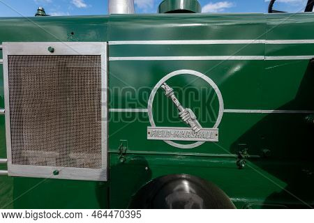 Tarrant Hinton.dorset.united Kingdom.august 25th 2022.close Up Of The Field Marshall Logo On A  Rest