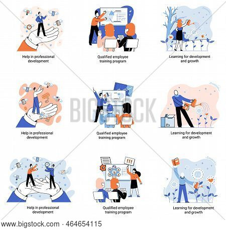 Help In Professional Development. Qualified Employee Training Program. Learning For Software Develop