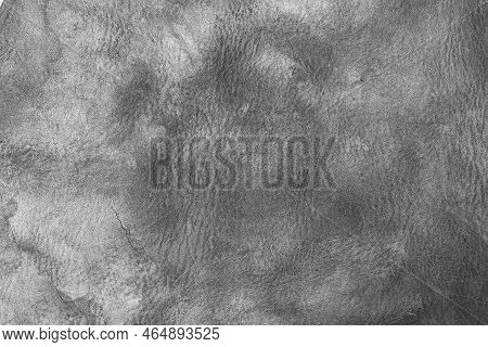 Beautiful Black Background With Leather Texture With Black Veins Of Black Leather As Sample Of Black