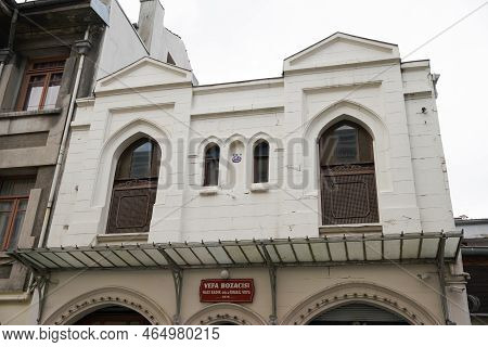 Istanbul, Turkiye - September 11, 2022: Istanbul Vefa Bozaci Shop In Istanbul City