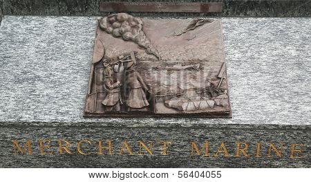 Handelsmarine 3D Relief Kunst Skulptur in San Francisco