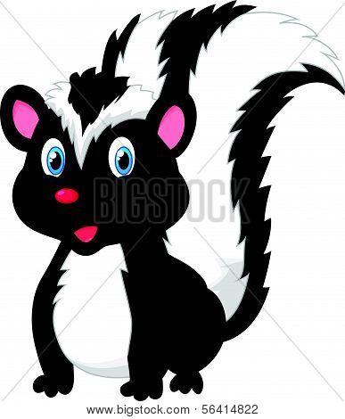 Cute skunk cartoon