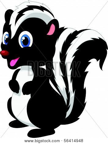 Cute skunk cartoon