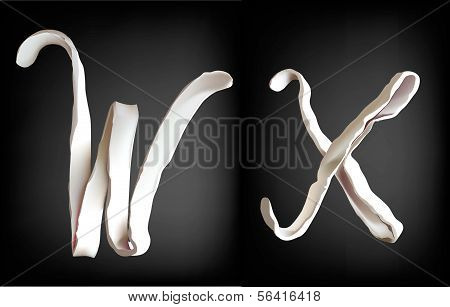 Placticine collection. Alphabet