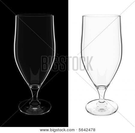 孤立的鸡尾酒杯