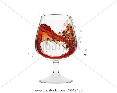 孤立的鸡尾酒杯