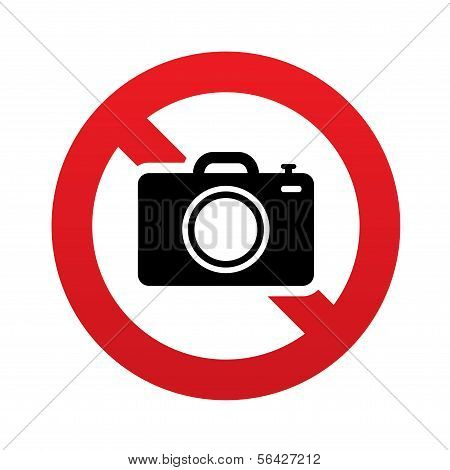 Fotoğraf kamera işareti yok. Dijital fotoğraf kamera simgesi