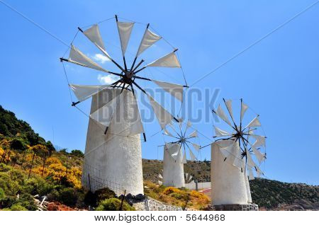 Windmühlen in Kreta