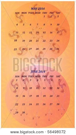 Art Brush May June 2014 Calendar!