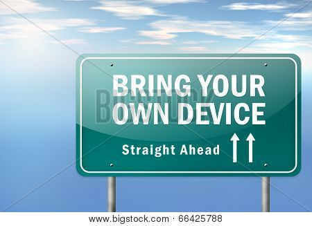 Highway Signpost Byod - Bring Your Own Device