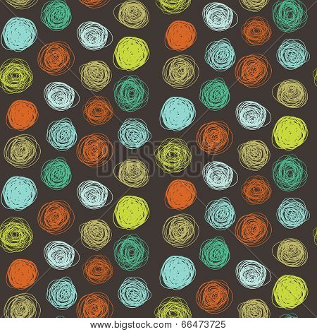 Seamless Abstract Childish Scribble Pattern (vector)