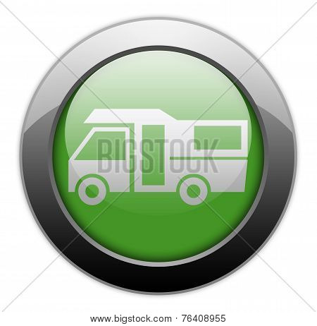 Icon, Button, Pictogram Motorhome