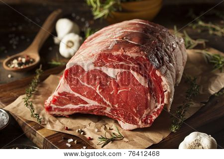 Raw Grass Fed Prime Rib Meat
