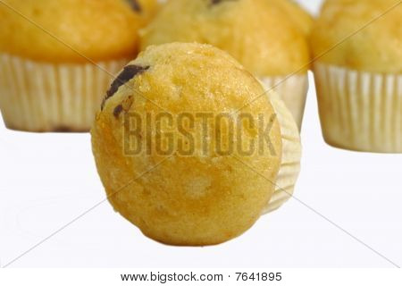 muffiny na bílém pozadí