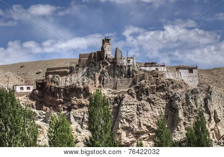 Ruins At Basgo Monastery