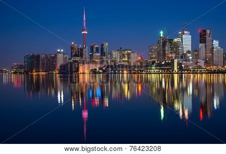 Toronto City Skyline Reflection