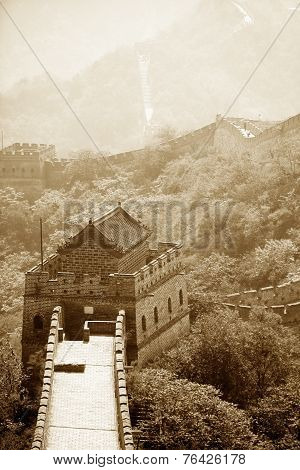 Watch Tower From The Great Wall Of China.