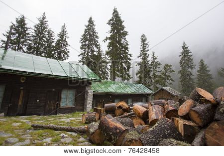 Huts In The Woods