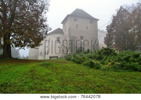 Castle in the Mist Zvolen Slovakia haze