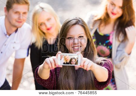 Nice People Taking Selfie